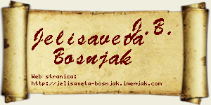 Jelisaveta Bošnjak vizit kartica